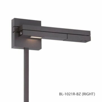Flip LED Swing Arm Wall Lamp in Titanium by W.A.C. Lighting