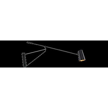  Stylus Wall Sconce in Black and Gold