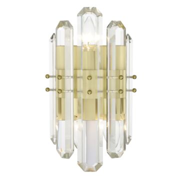 Bolton Two Light Wall Sconce in Aged Brass by Crystorama