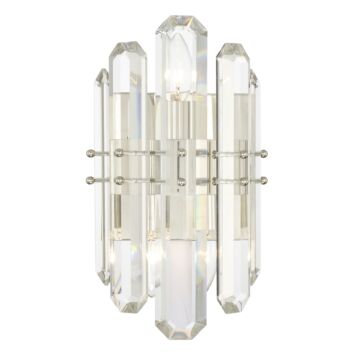 Bolton Two Light Wall Sconce in Polished Nickel by Crystorama