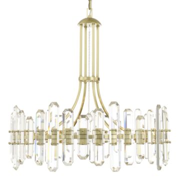 Bolton 12 Light Chandelier in Aged Brass by Crystorama
