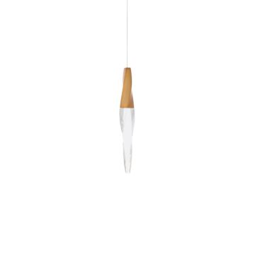 Kindjal LED Mini Pendant in Aged Brass by Schonbek Beyond