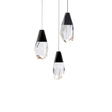 Martini LED Pendant in Black by Schonbek Beyond