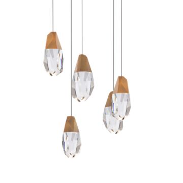 Martini LED Chandelier in Aged Brass by Schonbek Beyond