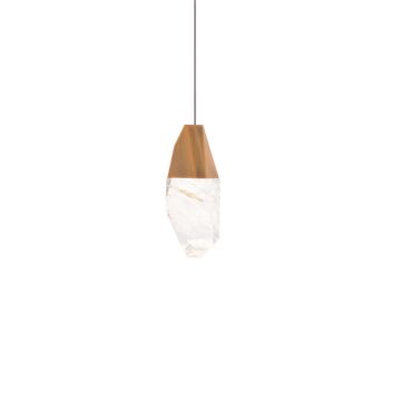 Martini LED Mini Pendant in Aged Brass by Schonbek Beyond