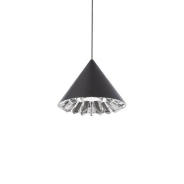 Primrose LED Mini Pendant in Black by Schonbek Beyond