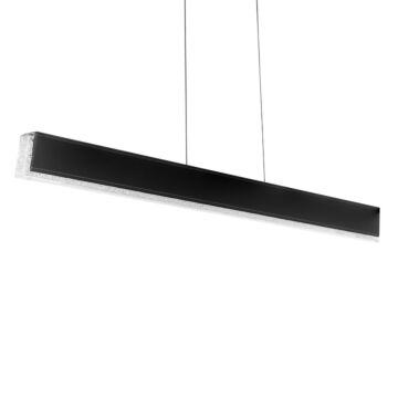 Mystique LED Linear Pendant in Black by Schonbek Beyond
