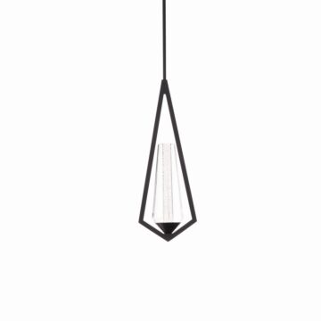 Devotion LED Mini Pendant in Black by Schonbek Beyond