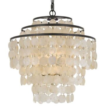 Brielle Four Light Chandelier in Dark Bronze by Crystorama
