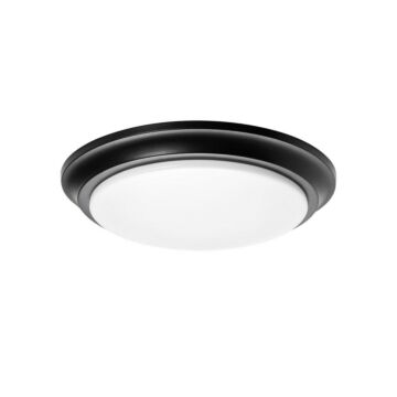 Baron LED Flush Mount in Black by AFX Lighting