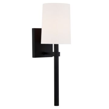 Bromley One Light Wall Sconce in Black Forged by Crystorama