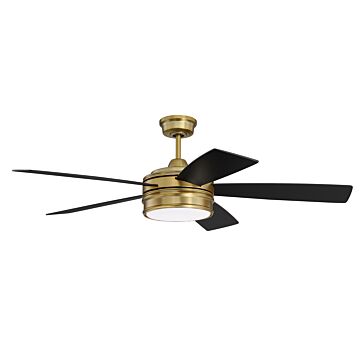 Braxton 52"Ceiling Fan in Satin Brass by Craftmade