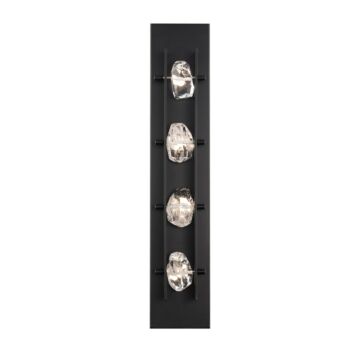 Strata LED Outdoor Wall Sconce in Black by Schonbek Beyond