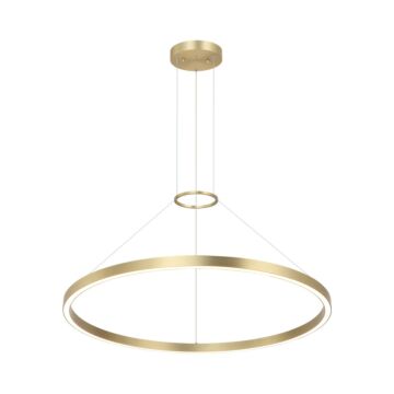 O'Hara LED Chandelier in Brushed Gold by Matteo Lighting