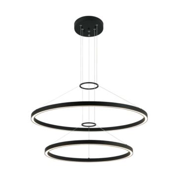 O'Hara LED Chandelier in Matte Black by Matteo Lighting