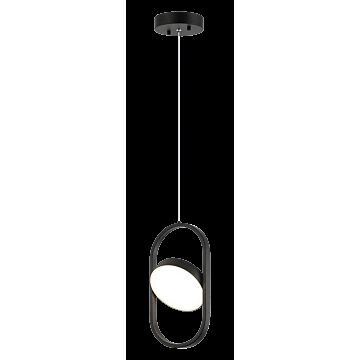 Kennedy LED Pendant in Black by Matteo Lighting