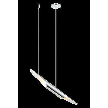 Stylus Two Light Chandelier in Chrome by Matteo Lighting
