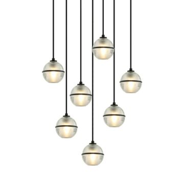 Misty Seven Light Pendant in  by Matteo Lighting