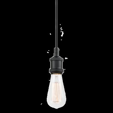 Bulstrode'S Workshop One Light Pendant in Black by Matteo Lighting