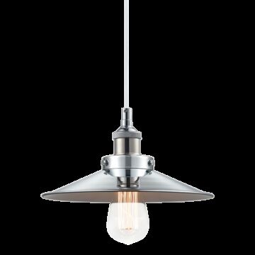 Bulstrode'S Workshop One Light Pendant in Chrome by Matteo Lighting