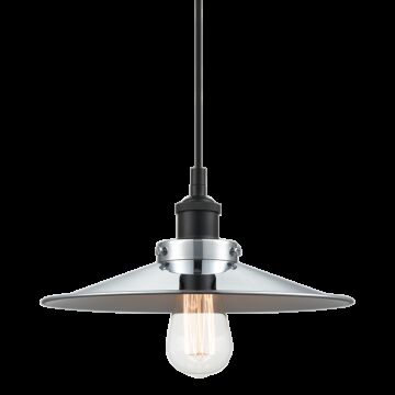 Bulstrode'S Workshop One Light Pendant in Black by Matteo Lighting