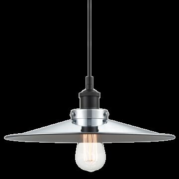 Bulstrode'S Workshop One Light Pendant in Black by Matteo Lighting