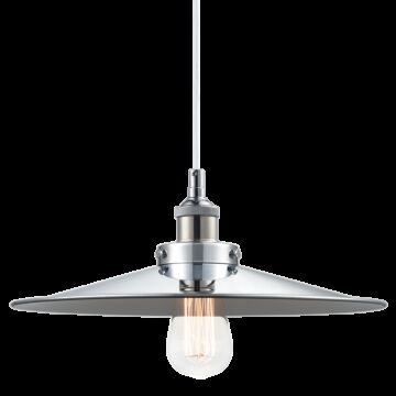 Bulstrode'S Workshop One Light Pendant in Chrome by Matteo Lighting