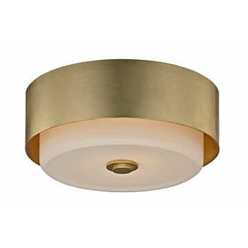 Allure Two Light Flush Mount in Gold Leaf by Troy Lighting