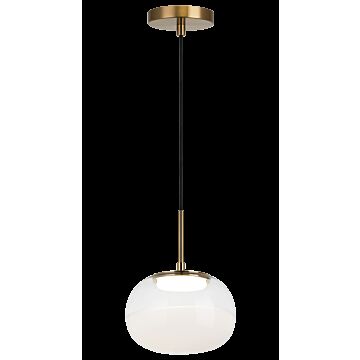Jayce LED Pendant in Aged Gold Brass by Matteo Lighting