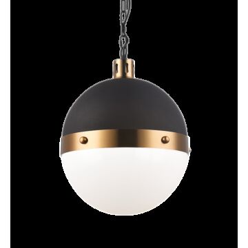 Torino Three Light Pendant in Aged Gold Brass by Matteo Lighting
