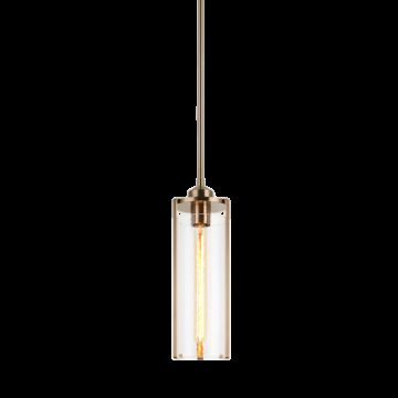 Bayou One Light Pendant in Aged Gold Brass by Matteo Lighting