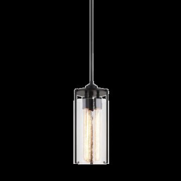 Bayou Three Light Pendant in Black by Matteo Lighting