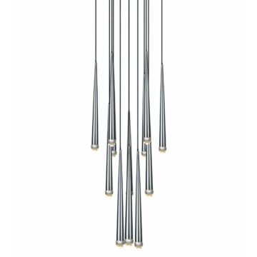 Renaie LED Pendant in Chrome by Matteo Lighting