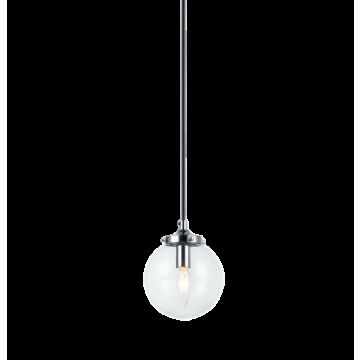 The Bougie One Light Pendant in Chrome by Matteo Lighting