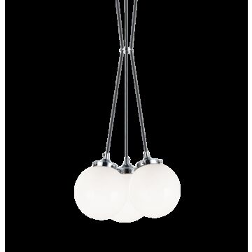 The Bougie Three Light Pendant in Chrome by Matteo Lighting