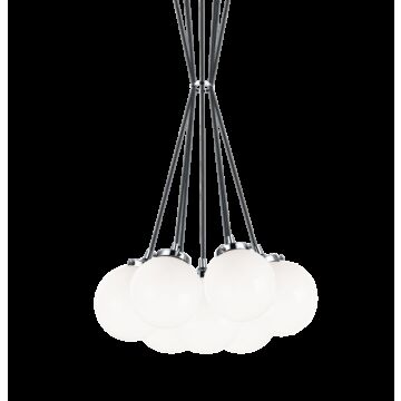 The Bougie Seven Light Pendant in Chrome by Matteo Lighting
