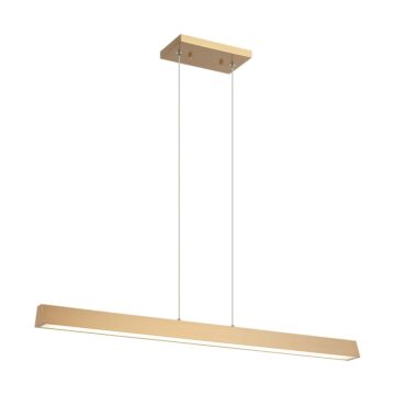 Isosceles LED Chandelier in Aged Gold Brass by Matteo Lighting