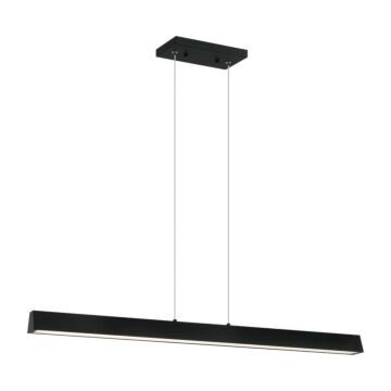 Isosceles LED Chandelier in Matte Black by Matteo Lighting