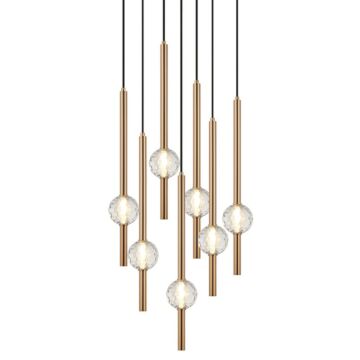 Windchimer Seven Light Pendant in  by Matteo Lighting