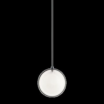 Chatoyant One Light Pendant in Matte Black by Matteo Lighting