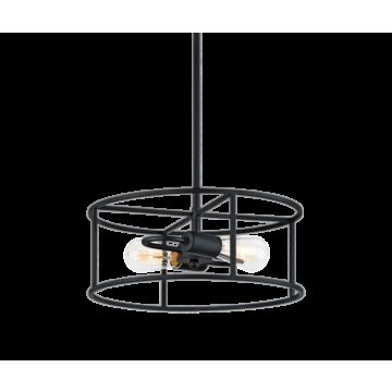 Candid Two Light Pendant in Rusty Black by Matteo Lighting