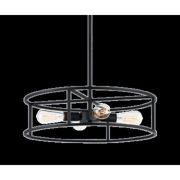 Candid Four Light Pendant in Rusty Black by Matteo Lighting