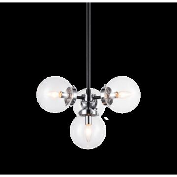 Maru Four Light Pendant in Chrome by Matteo Lighting