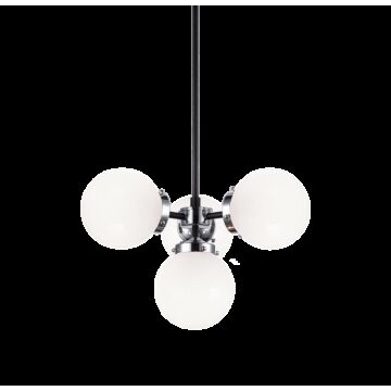 Maru Four Light Pendant in Chrome by Matteo Lighting