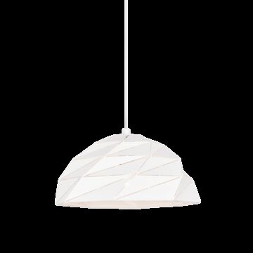 Riku One Light Pendant in White by Matteo Lighting
