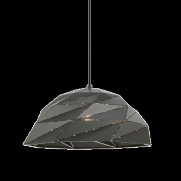 Riku One Light Pendant in Dark Grey by Matteo Lighting