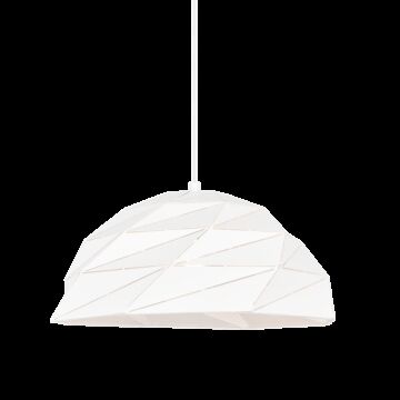 Riku One Light Pendant in White by Matteo Lighting