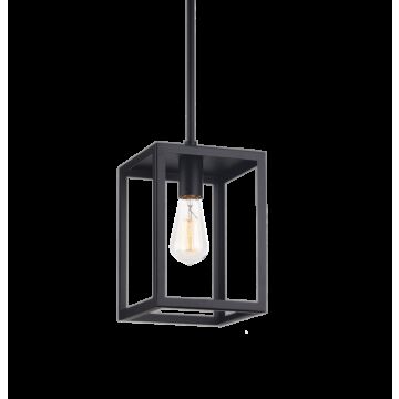 Flare One Light Pendant in Black by Matteo Lighting