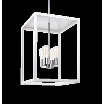 Flare Four Light Chandelier in White by Matteo Lighting