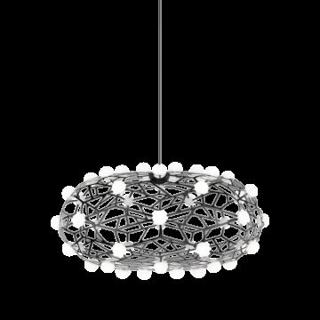 Coral LED Chandelier in Black by Matteo Lighting